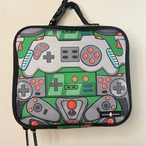 Space Junk Video Game Print Insulated Lunch Tote Bag NEW